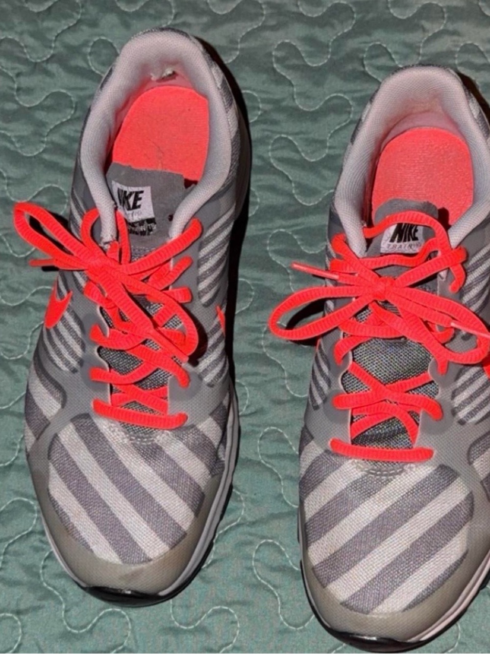 Nike Women's Gray and Brighton coral Athletic Sneakers size 7.5